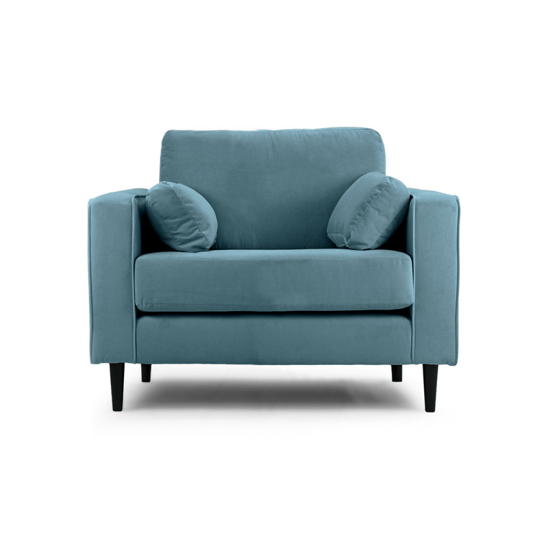 Millerville Velvet Armchair, Petrol