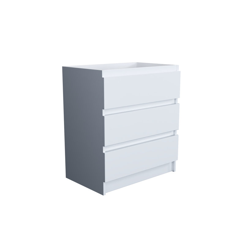 Pepper 29.25'' Single Bathroom Vanity Base Only, Glossy White
