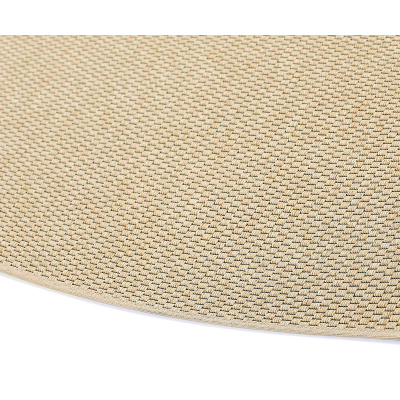 Calabasas Solid Colour Hand Woven Area Rug, Round 160cm