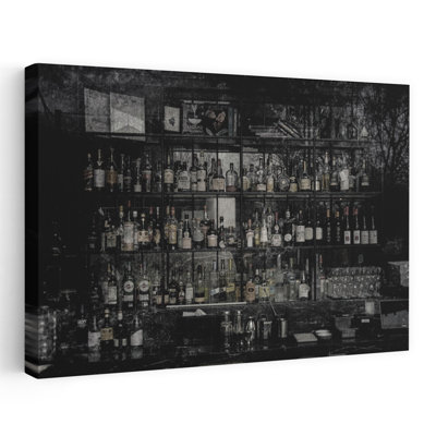 Contemporary Art Vintage Abstract City Art