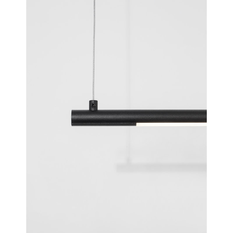 1 - Light LED Kitchen Island Pendant, Black