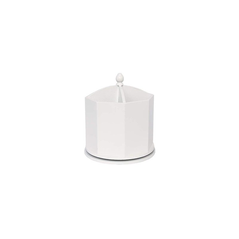 Arsad Wood Pen Holder, White