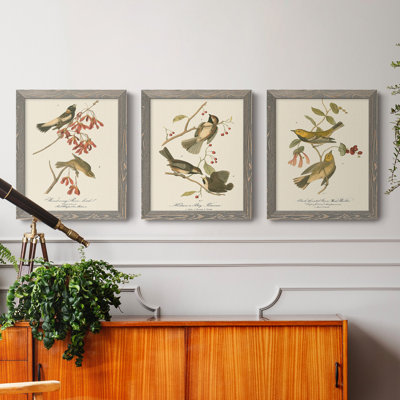 Wandering Rice Bird Picture Frame Painting Print Set on Canvas