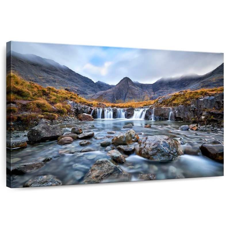 Alvord Fairy Pools Waterfall, 30" H x 45" W