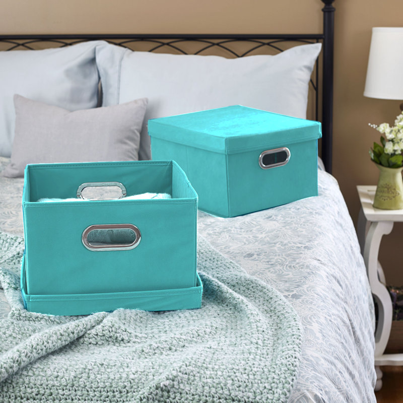 Coffre à dîner avec protège-feutre, Turquoise