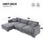 Ensemble de canapé modulaire en nuage de luxe en forme de L avec 2 coussins gratuits et canapé d'intérieur en chenille 4 places Dhirpal-659727044