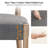 Linen Upholstered Solid Wood Side Dining Chairs-1716318606