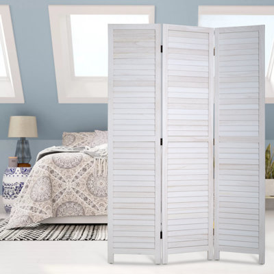 Leeloo 2.16'' W x 68.95'' H 3 - Panel Folding Room Divider