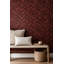Papier peint à chevrons, parquet, fresque décorative en bois foncé-583995087