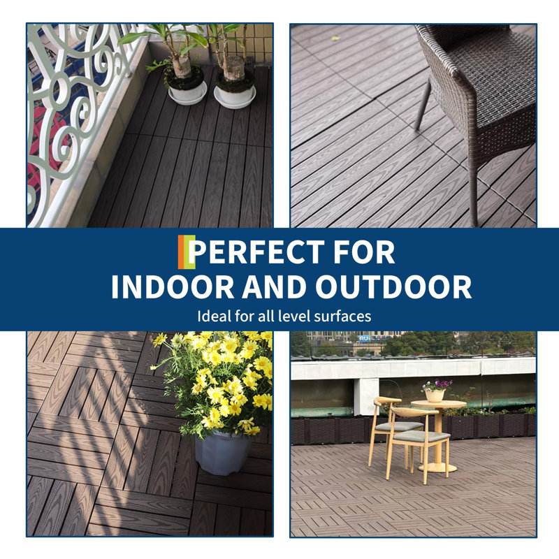 23 W Interlocking Deck, Brown