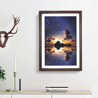 Stars Above Big Sur in California - Picture Frame Graphic Art Print