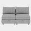 Canapé modulaire modulaire, siège de canapé convertible avec rangement, ensemble de canapé modulaire canapé-lit, combinaisons modulaires flexibles en tissu pour le salon-238437836