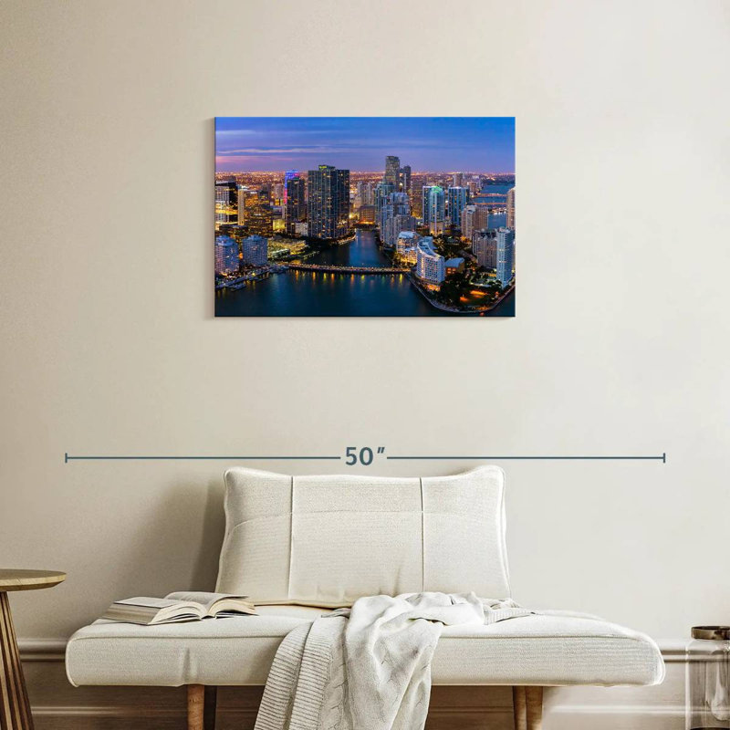 Humeur au crépuscule Sirci Miami, H 20 po x l 30 po