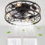 Ventilateur de plafond en cage rétro 18 po avec télécommande, design industriel silencieux-1806974427