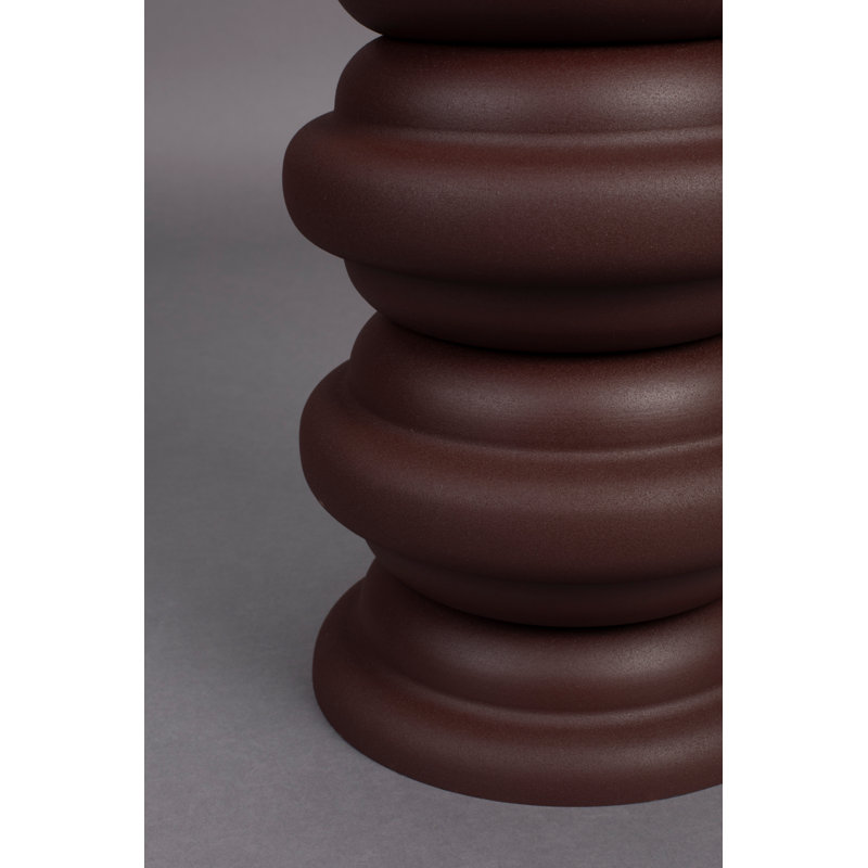 Artemis Iron Accent Stool, Brown