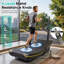 Tapis de course courbé, machine à rouler manuelle non motorisée pour usage domestique et commercial avec écran ACL personnalisé et résistance au fer de 1 à 6 niveaux, capacité de poids de 440 lb
