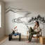 Décoration murale minimaliste amovible à l'encre, papier peint paysage minimaliste-1844151886-1844151888