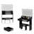 31" x 20" Extra Large LED Mirror Makeup Vanity Table + Soft Cushion Stool Suit, Touch Switch, 3 colors, Adjustable Brightness, Large Capacity Storage, Compact Dressing Table Suitable For Small Space