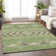 Premium Machine Washable Prisco Green Rug