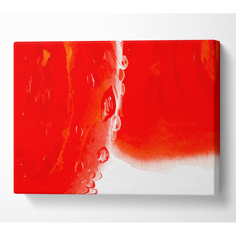 Red Apple Close-up - Wrapped Canvas Print, 101.6cm H x 142.2cm W x 10cm D
