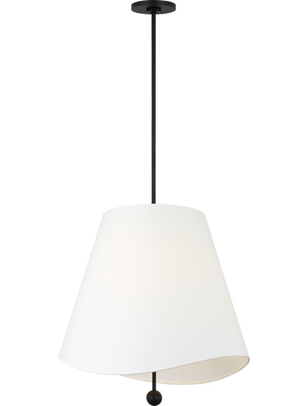 Store suspendu Beauvoir, Nuit noire, H 19,88 po x l 23,88 po x P 22,38 po