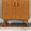 Armoire à liqueurs de 31,5 po avec porte-verres à vin, support à vin et tablette réglable, armoire à vin, armoire à café pour la cuisine, buffet rustique avec rangement pour la salle à manger maison de ferme