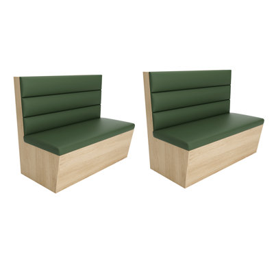 Banc rembourré en cuir synthétique Modern Leisure