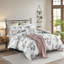 Édredon 7 pièces Seersucker - Grand taupe / rosé avec taies décoratives-124539656