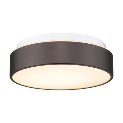 12 Inch Simple Drum Flush Mount