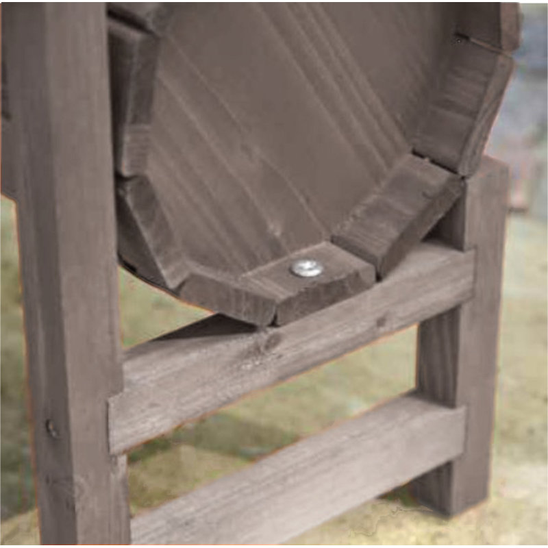 Phipps Wood Barrel Planter, Putty