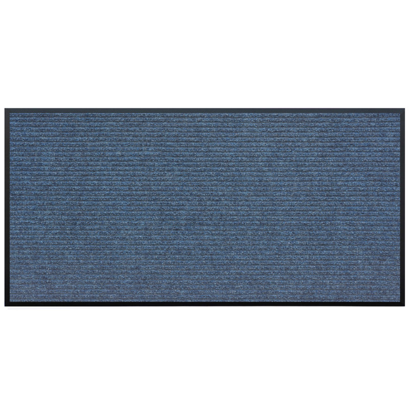Tapis d'intérieur / extérieur antidérapant Alem, Gris clair, Rectangle 3 pi x 6 pi