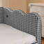Lit de jour en vichy douillet avec canapé-lit gigogne sans sommier, avec port USB et tissu en lin-1317121668