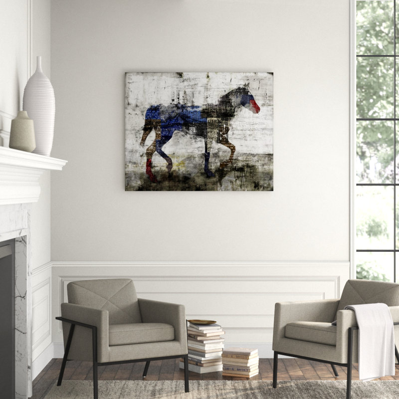 Pony Times Print by Leftbank Art, 40" H x 50" W, Plexi