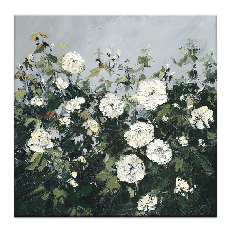 Garden Walk by Angela Hawkey - Painting, Wrapped Canvas, 41cm H x 41cm W x 3cm D