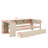 A  Platform Bed That Boasts Storage Shelves, Drawers, A Convenient Charging Station, And A Comfortably Upholstered Headboard-1623772664-1623772670