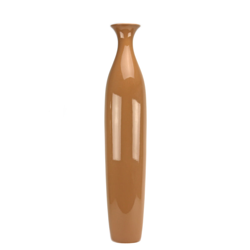 Vase de plancher Ascot, H 30 po x l 5,5 po x P 5,5 po, Taupe