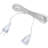 Garden String Light Plug Lamp Extension String Curtain Light Extended Cord (Chinese Flat Plug)