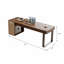 Bureau rectangulaire 70,87 po-129105201