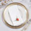 Ensemble de 6 serviettes de table fantaisies brodées Poinsettia