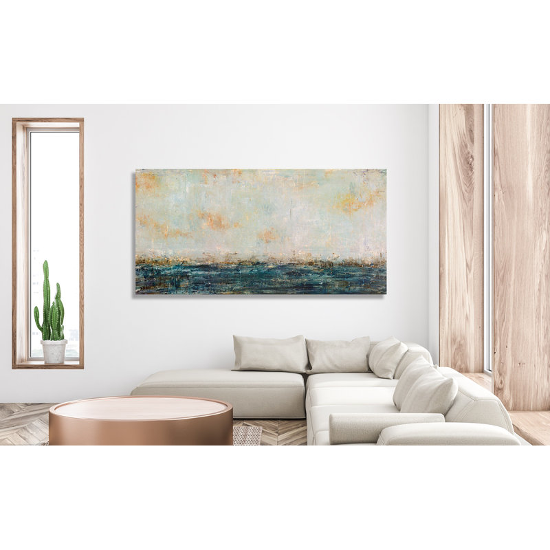 Out To Sea Print by John Beard, 20" H x 40" W x 1" D, Unframed