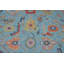 Tapis bleu All-Over Cliney fait à la main 8 x 10