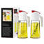 Distributeur d'huile d'olive en verre à ouverture automatique de 2 pièces-87358599