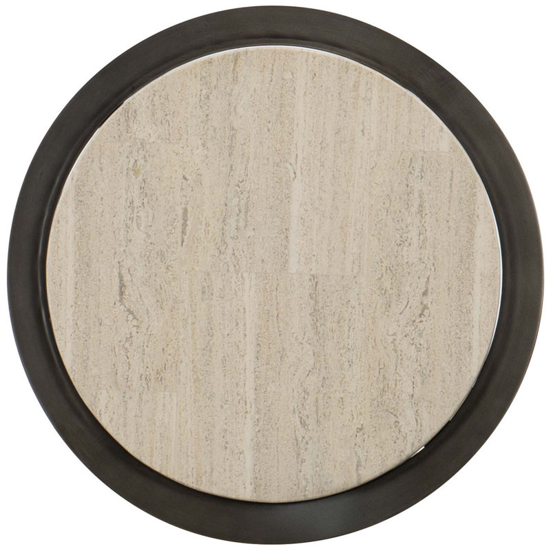 Barclay Stone End Table, 24.13'' H x 18'' W x 18'' D
