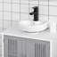Armoire moderne sous le lavabo avec 2 portes, armoire de salle de bain piédestal sous le lavabo, meuble-lavabo avec tablettes réglables-1828385082