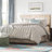 Kamberk Teal Modern Floral Area Rug-1396031037