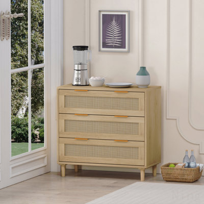 Armoire de rangement à tiroir en rotin 50 po - 31,3 tiroirs, rangement réglable