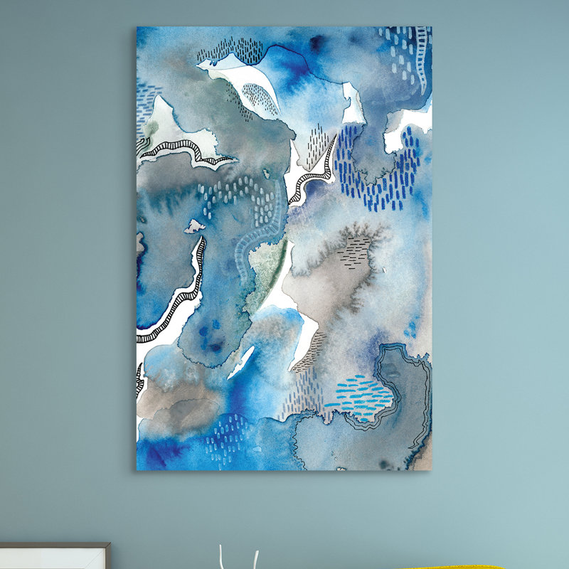 " Subtle Blues II " Painting Print