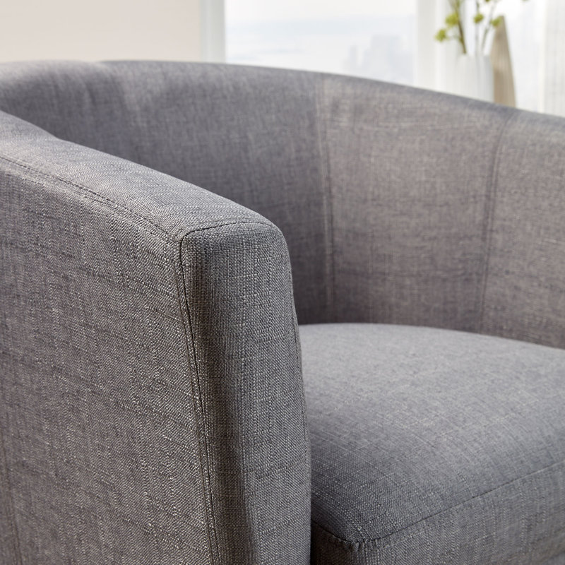 Bedford 67cm Tub Accent Occasional Chair, Light Grey