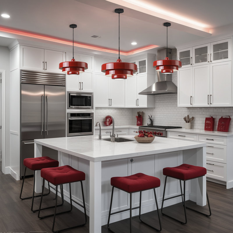 Epone 0 - Light Pendant, Red