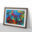 Abstract Art Painting Vol.296 by S.Johnson - Framed Print-55623132-55623134